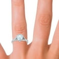 thumbnail image 5 of 2.00 T.C.W Pear Cut Aquamarine Gemstone Unique Wedding Ring for Women Solid 14K White Gold Size 5.5 by Diamond-Capitals, 5 of 8