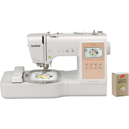 Brother LB5500 Combo Sewing and Embroidery Machine, and SAEMB7511 100-Piece 75/11 Embroidery Needles