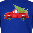 thumbnail image 4 of Inktastic Christmas Vintage Truck with Christmas Tree Long Sleeve Youth T-Shirt, 4 of 5