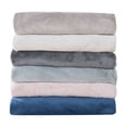 thumbnail image 6 of Great Bay Home Fitted Sheet - Ultra Soft Velvet Plush - King, Denim Blue, 6 of 6