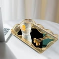 thumbnail image 4 of Langgg Mirrored Tray Vintage Style Storage for Coffee Table Cosmetic Perfume Bottle Big, 4 of 7