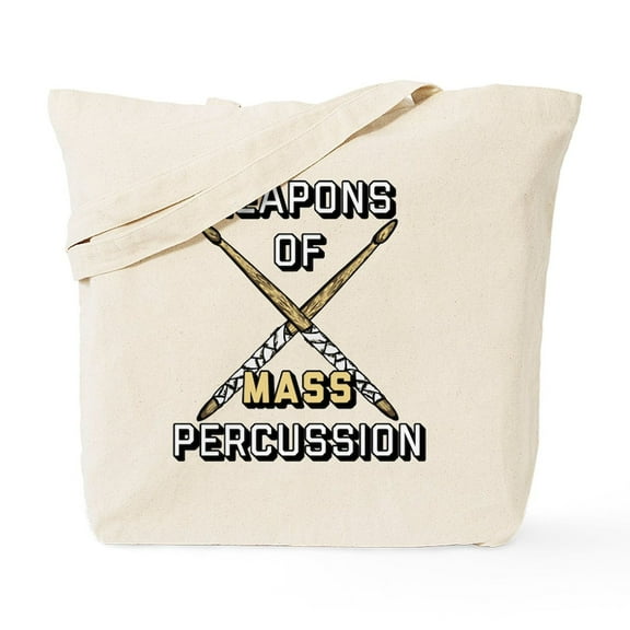CafePress - Weapons Of Mass Percussion Tote Bag - Unisex Canvas Tote Bag, Beige, 1-Piece