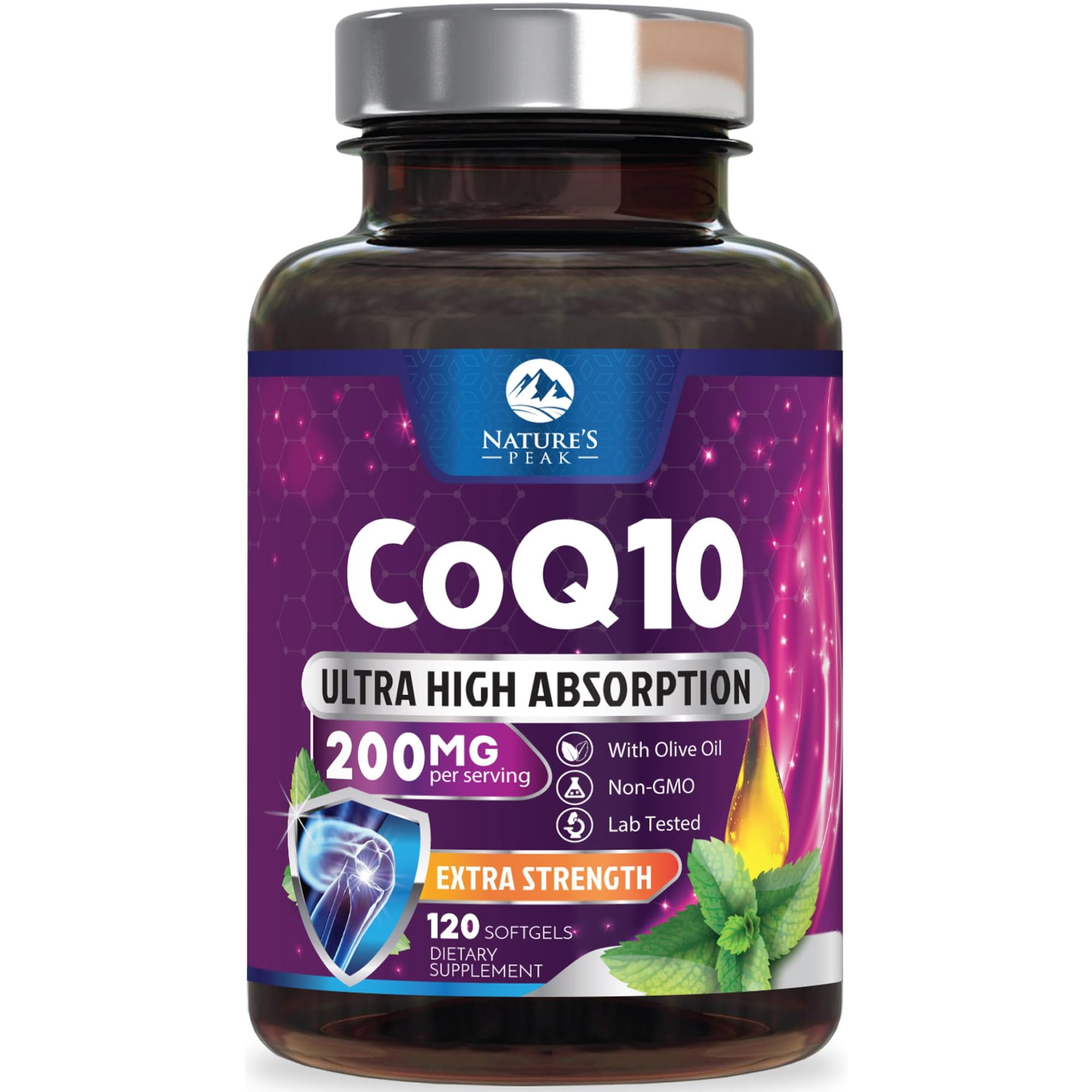 CoQ10 200mg Softgels - 3x Better Absorption Coenzyme Q10 Heart Health Support - Co Q 10 Softgel Supplement With Black Pepper - Energy & Antioxidant Support for Women & Men, Bottled USA - 120 Softgels