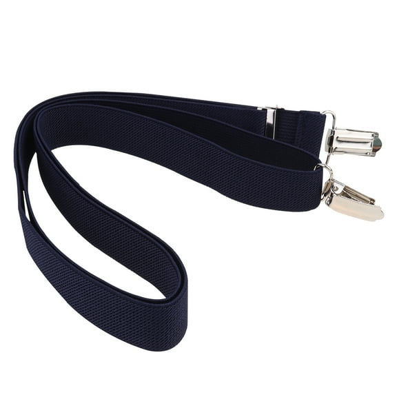 MLINS 2Pcs Dark Blue Fabric Glove and Hat Clip for Children with Elastic Design 11.8x1.2x0.2in