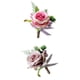 thumbnail image 1 of Ramillete De Flores De Seda Rosa Para Fiesta De Boda Romántica De 2 Piezas Macarena Ramillete para el ojal de boda, 1 of 3