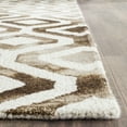 thumbnail image 3 of Safavieh Dip Dye Frigg Distressed Area Rug, Ivory/Chocolate, 4' x 6', 3 of 7