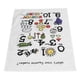 thumbnail image 1 of Póster de lienzo colgante póster impreso con letras tela montada en la pared educativo temprano portátil para niños para sala de juegos ANGGREK  Otros, 1 of 8