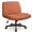 Wheels-Brown, variant on Celtoss Criss Cross Home Office Chair, Fabric Armless Swivel Task Computer Chair with Wheels, Beige