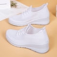 thumbnail image 7 of GiLiling Women's Wedge Sneakers Breathable Mesh Lace Up Non Slip Lightweight Casual Athletic Shoes for Walking Travel, 7 of 7