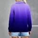 thumbnail image 3 of Blusa de manga larga con cremallera y estampado de cuello alto suelto para mujer Pompotops  FGAJ19609, 3 of 4