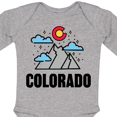 thumbnail image 4 of Inktastic Colorado Mountains and Clouds Boys or Girls Long Sleeve Baby Bodysuit, 4 of 5