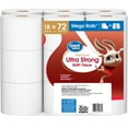 Great Value Ultra Strong Toilet Paper, 18 Mega Rolls