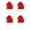 4pcs, variant on YIFAEUX Pet Santa Hat Red Fleece Santa Claus Hat Dog Cat Dress-up Costume for Puppy Kitten Small Cats Dogs Holiday Cosplay Accessory