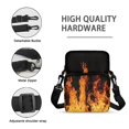 thumbnail image 7 of Psesaysky Flame Pattern Print Crossbody Bags Stretch Polyester Crossbody Purse for Girls, Lightweight with Zipper Coin Purse, 7 of 7