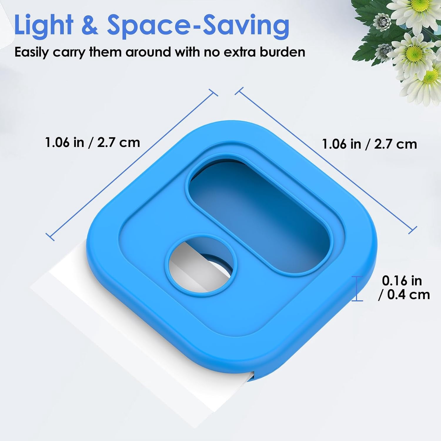 40 Pack Silicone Key Covers Caps Tags - 1 Inch Square Key Identifiers Covers for 0.9-1.05 Inch Standard Keys, Durable Key Labels，Colorful Key Markers with Blank Paper Labels, 10 Colors