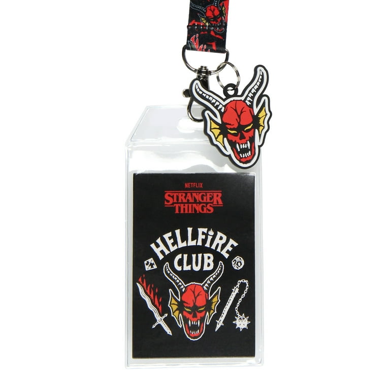 Stranger Things Officially Licensed Hellfire Club Lanyard with 2