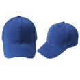 thumbnail image 3 of Hontri Baseball Caps Baseball Cap Blank Hat Solid Color Adjustable Hat Blue Baseball Caps Blue, 3 of 9