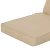 Noble House Hopewell Outdoor Water Resistant Fabric Club Chair Cushions in Tan