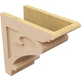 thumbnail image 5 of 7"W x 14"D x 14"H Classic Mayflower Rough Cedar Woodgrain TimberThane Corbel, Primed Tan, 5 of 6