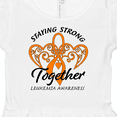 thumbnail image 4 of Inktastic Leukemia Awareness Staying Strong Together and Orange Ribbon Girls Baby Dress, 4 of 5
