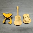 thumbnail image 4 of NIBOLOG Wooden Acoustic Guitar Pick Box with Stand Guitarist Musician Wood Engraved Picks Storage Case Guitar Pick Holder, 4 of 8