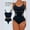 Dark Blue, variant on Women's Shapewear Bodysuit Womens Solid Color Sexy Chest Support Shaping Abdomen Corset Shapewear Bodysuit Clothes ,XS-3XL,Sky Blue,L