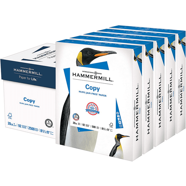 Hammermill A4 Paper 20 Lb Copy Paper 210mm X 297mm 1 Ream 500 Sheets 92 Bright Made In The Usa Walmart Com Walmart Com