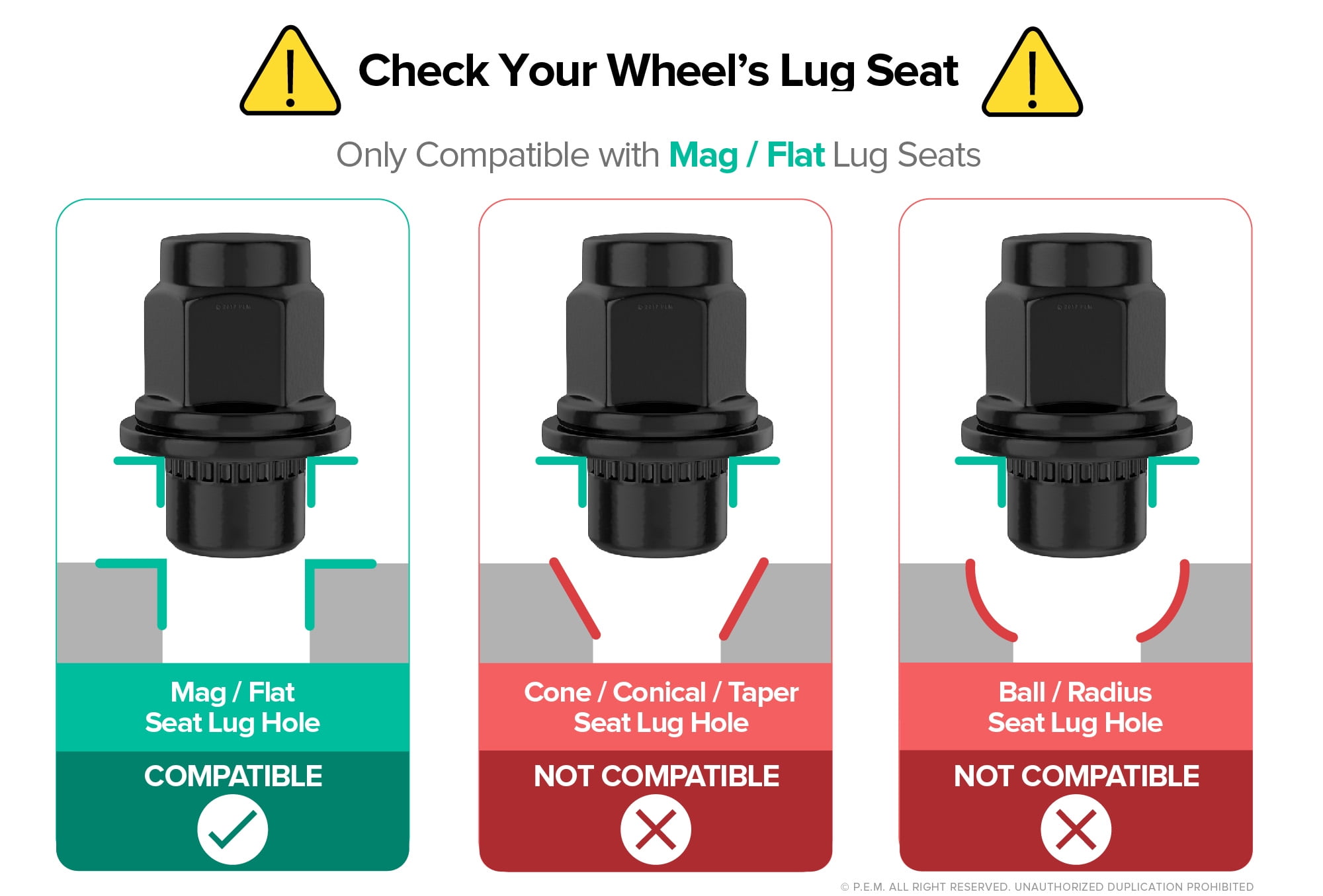 StanceMagic - 24pcs Black 12x1.5 Mag Style Lug Nuts - 1.5" Length - 21mm or 13/16" Hex - Compatible with 6Lug Lexus Toyota Mitsubishi Vehicles Trucks SUVs