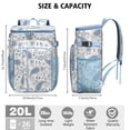 thumbnail image 3 of Travel Cooler Bag - Paisley Pattern Camping Beer Cooler Backpack with Bottle Opener- Waterproof Insulated Picnic Backpacks - Cooler Bag for Beach, 3 of 6