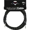 Fender Custom Shop Performance Series Cable, 10', Black Tweed