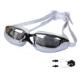 thumbnail image 2 of Gafas de natación antivaho con funda impermeable sin fugas protección ajustable Gris Cola Gafas de natación, 2 of 6