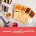 thumbnail image 6 of BLACK+DECKER 2-Slice Toaster, Extra-Wide Slots, 7 Shade Settings, Bagel & Frozen Functions, Removable Crumb Tray, 6 of 9