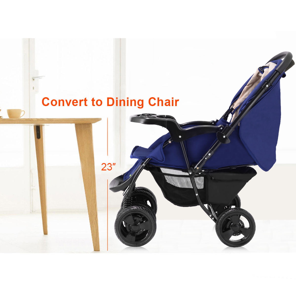 two way foldable stroller
