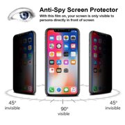 Xpression Screen Protector for Apple iPhone 14 (6.1) Privacy Screen Protector Anti Spy 9H Dark Tempered Glass Screen Film Guard Case Friendly - Black
