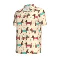 thumbnail image 2 of Balery Dachshund Dog Puppy Printed Men’s Short Sleeve Polo Shirt, Midweight Men's Shirt,Golf Polo shirts -Large, 2 of 9