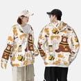 thumbnail image 4 of Fotbe Cute Bee Honey Jar Hive Bear Chaqueta con Protección Solar UPF 50+ para Hombre y Mujer, Camisa con Capucha y Bolsillos-Small, 4 of 7