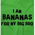 thumbnail image 2 of Bananas for my Big Bro Cute Brother Romper Boys or Girls Infant Baby Brisco Brands 6M, 2 of 6