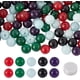 thumbnail image 1 of 100 cuentas redondas de jade natural de Malasia de 8 mm, kit para hacer pulseras, cuentas de piedras preciosas sueltas de colores para hacer joyas y manualidades., 1 of 7