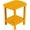 Orange, variant on Adirondack Side Table 16.5" Outdoor Side Table HDPE Plastic Double Adirondack End Table Small Table for Patio (Black)