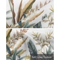 thumbnail image 6 of Yellow Green Leaves Kitchen Valances for Windows Farmhouse Linen Window Valance Curtain for Living Room Window Treatment Watercolor Botanical Rustic Valance Rod Pocket Topper Drape, 54 x 18 Inch, 6 of 6