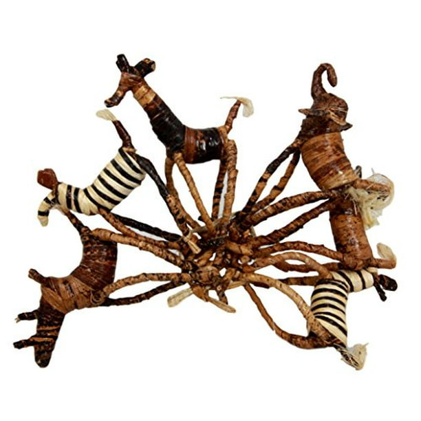 Download Atlantic Collectibles Kitchen Dining Napkin Rings Holders Set Of Six Safari Wild Animals Made Of Banana Fiber Walmart Com Walmart Com