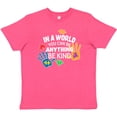 thumbnail image 3 of Inktastic In a World You Can Be Anything Be Kind Autism Awareness Youth T-Shirt, 3 of 5