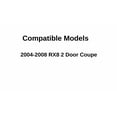 thumbnail image 3 of Passenger Right Side Front Door Window Door Glass Compatible with Mazda RX8 2 Door Coupe 2004-2008 Models, 3 of 4