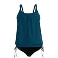 thumbnail image 4 of Karight Womens Tankini Top Only Ruched Tummy Control Bathing Suit Top Modest Swim Tank Top No Bottom, 4 of 4