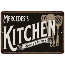 Mercedes's Kitchen Sign Metal Wall Decor Dift 8x12 208120019436