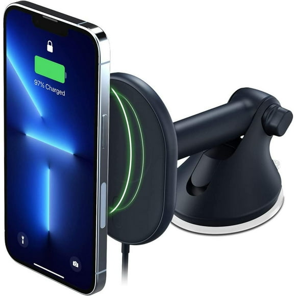 iOttie Velox MagSafe Compatible Wireless Charging Dash & Windshield Phone Mount - Midnight Blue