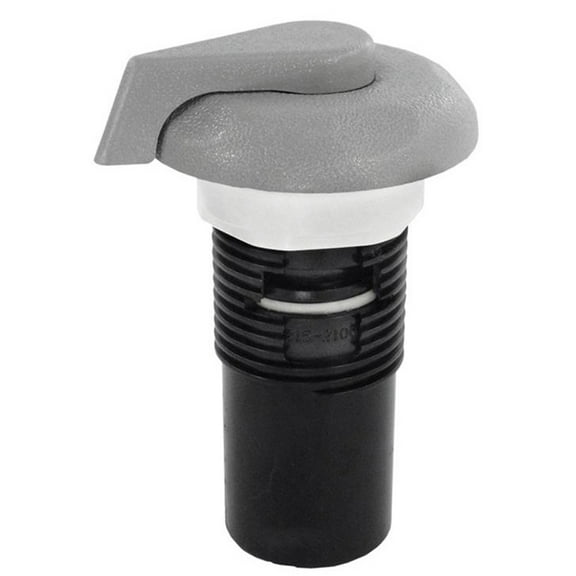 Waterway 660-3587B 1" Top Access FAS 5 Scallop Smooth Style Air Control - Gray
