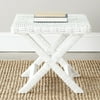 Safavieh Home Collection Manor Wicker Bench, White