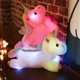 thumbnail image 5 of El juguete de la felpa del animal relleno de encargo enciende para arriba los juguetes luminosos del unicornio de las muñecas del unicornio que brillan intensamente de la noche LED Sincero Hogar, 5 of 6