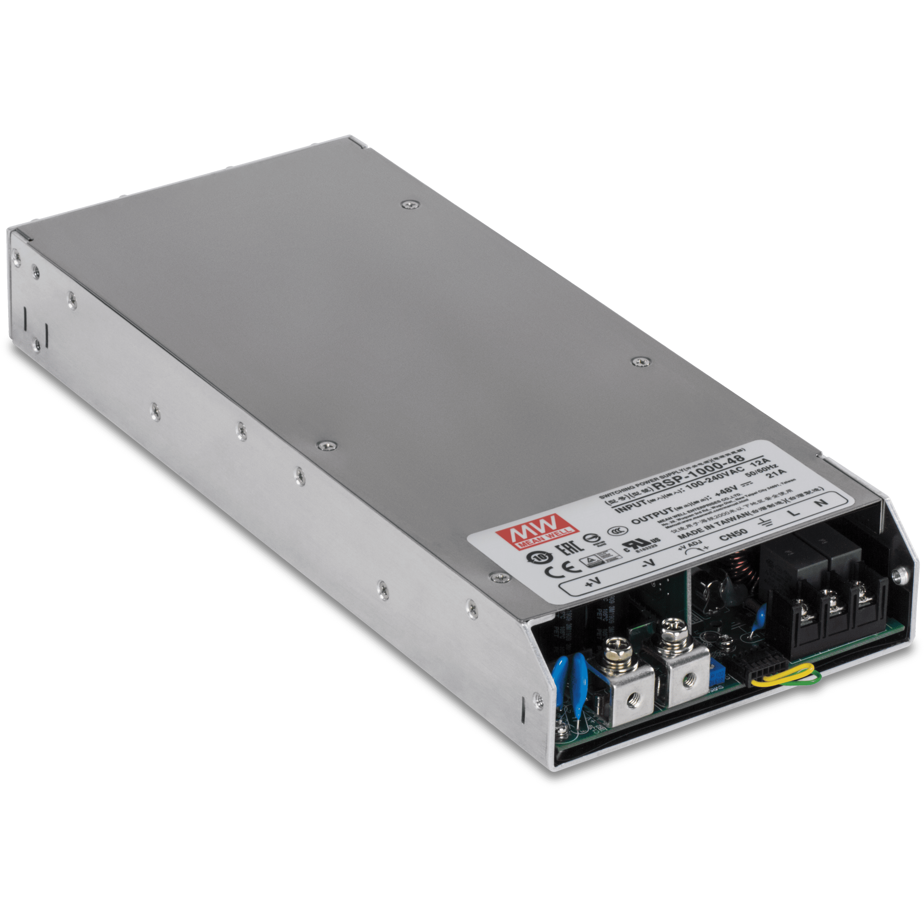 1000W, 48V DC, 21A AC to DC Industrial Power Supply with PFC